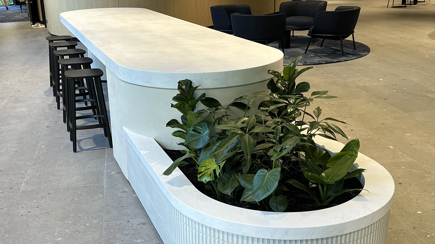 Hi Macs - Aurora Bianco benchtop